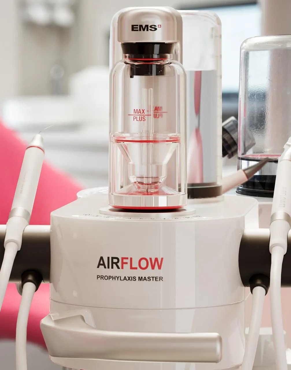 EMS Airflow Prophylaxis Master machine used at Pureflow Dental Hygiene